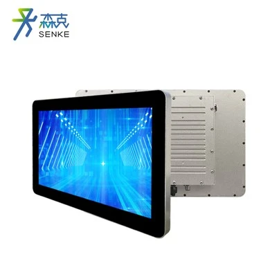 PC industriale touch screen impermeabile YPC da 18,5 pollici-FD, tablet industriale interamente in alluminio senza ventola per postazioni di officina MES e ambienti difficili con nebbia d'olio